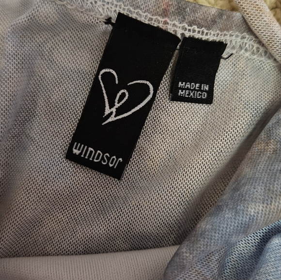 Sunset Dream Scroll Print Mesh Corset Top - Picture 6 of 7